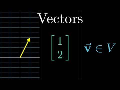 Vectors, what even are they? | Essence of linear algebra, Chapter 1