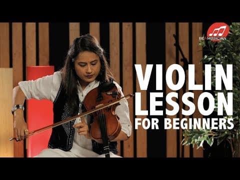 Violin lessons for beginners | Learn basics of Indian classical style