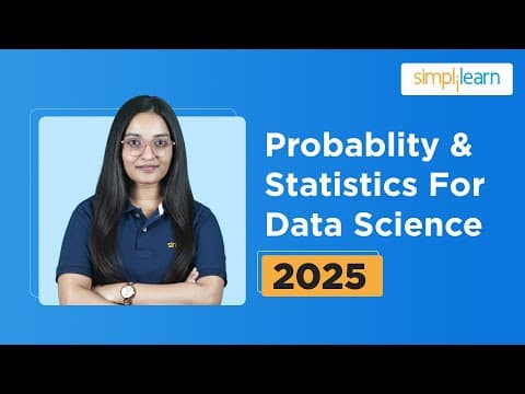 Probability and Statistics for Data Science 2026 | Statistics And Probability Tutorial | Simplilearn